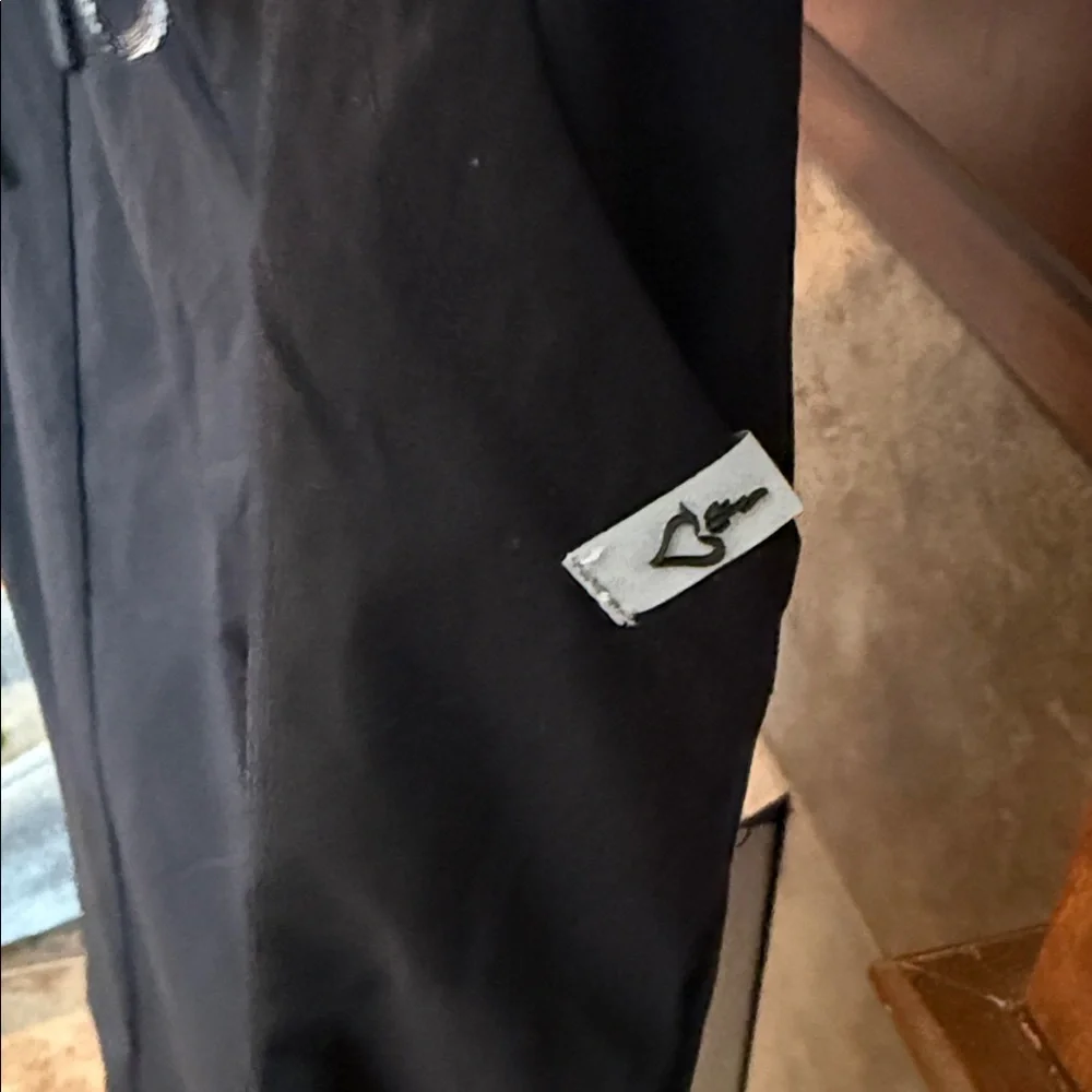 Torrid black windbreaker type casual athleisure jogger pants ruched ankles 2X